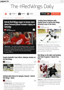 #redwings daily Puckups City Spirit