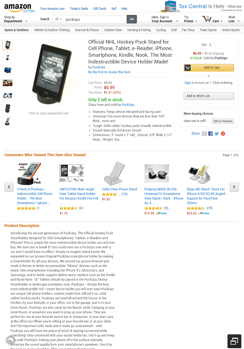 a puckups tablet amazon